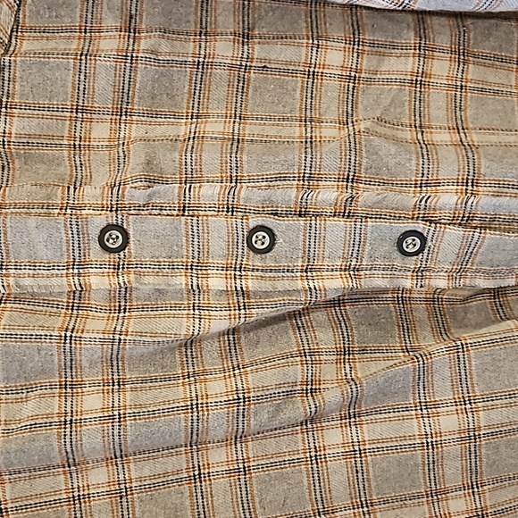 143 Story by line up Gray, orange, and black Plaid button down shirt 3x - Picture 3 of 10